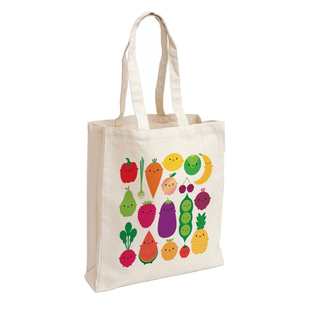 Mockup image of the shopper bag showing the gusset and shoulder length handles