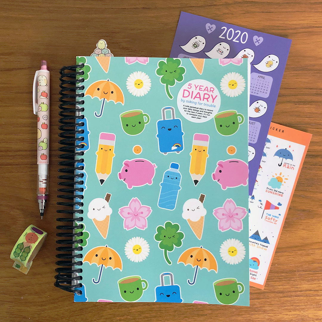 Kawaii 5 Year Diary