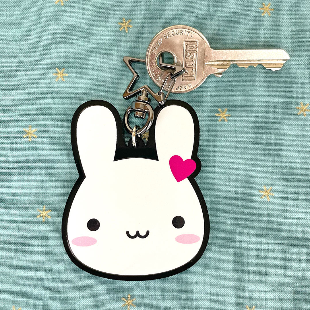 The keyring with a key attached