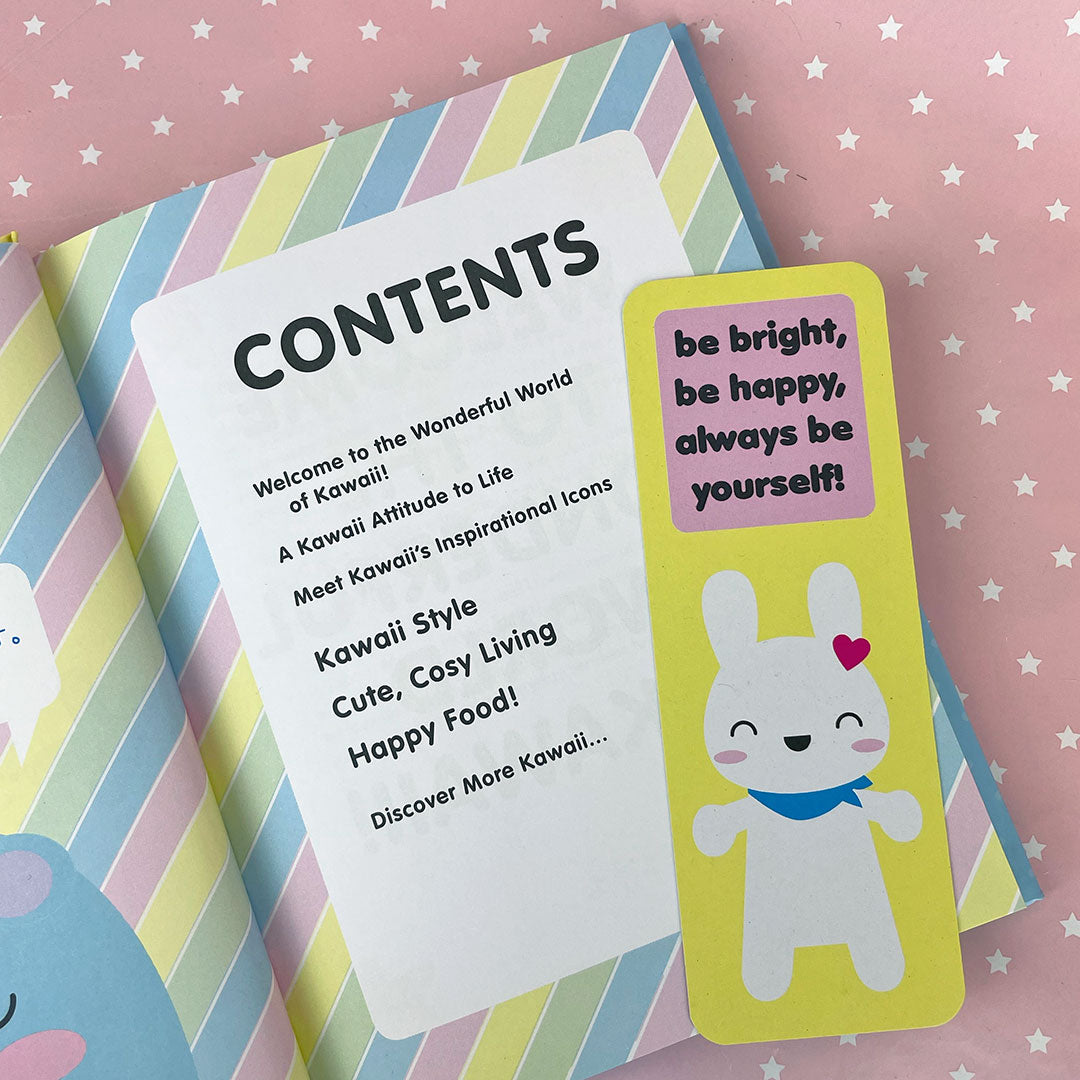 The contents page - Welcome to the world of Kawaii, Kawaii Style, Cute, Cosy Living, Happy Food! and more