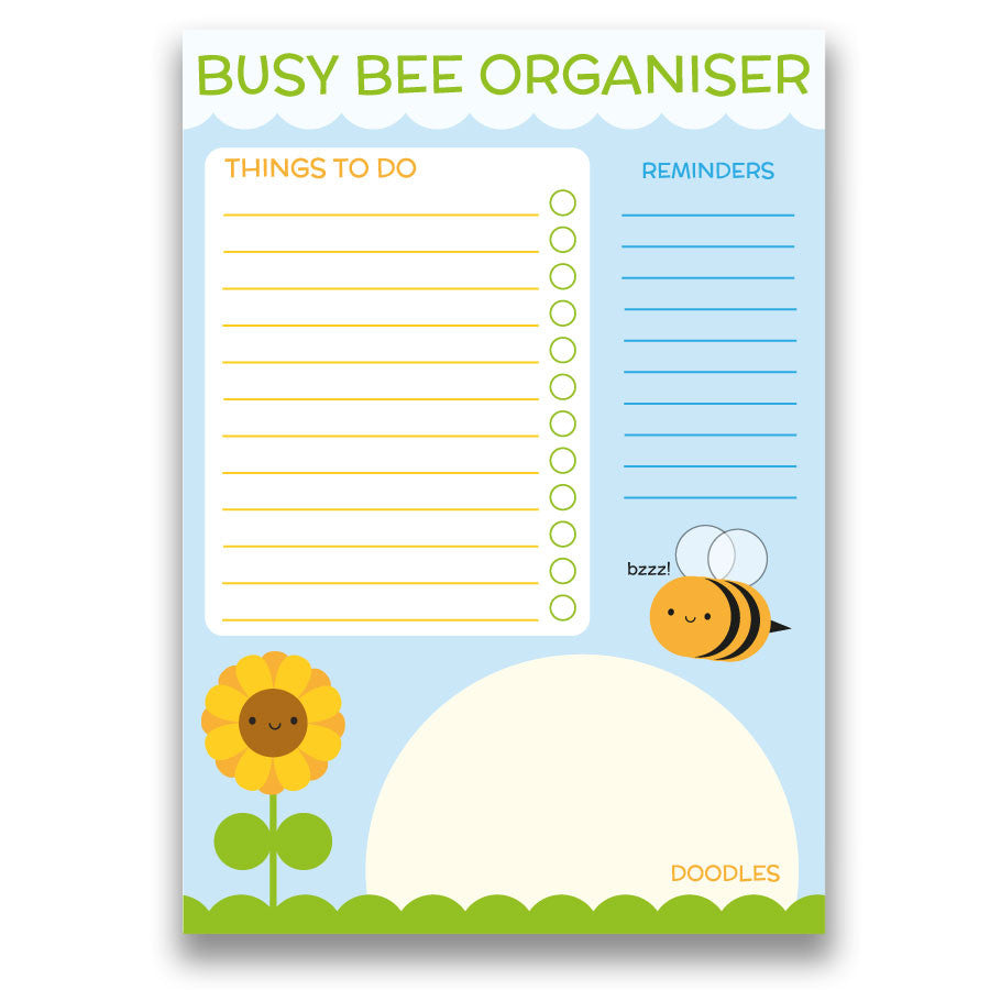 Busy Bee Organiser Notepad