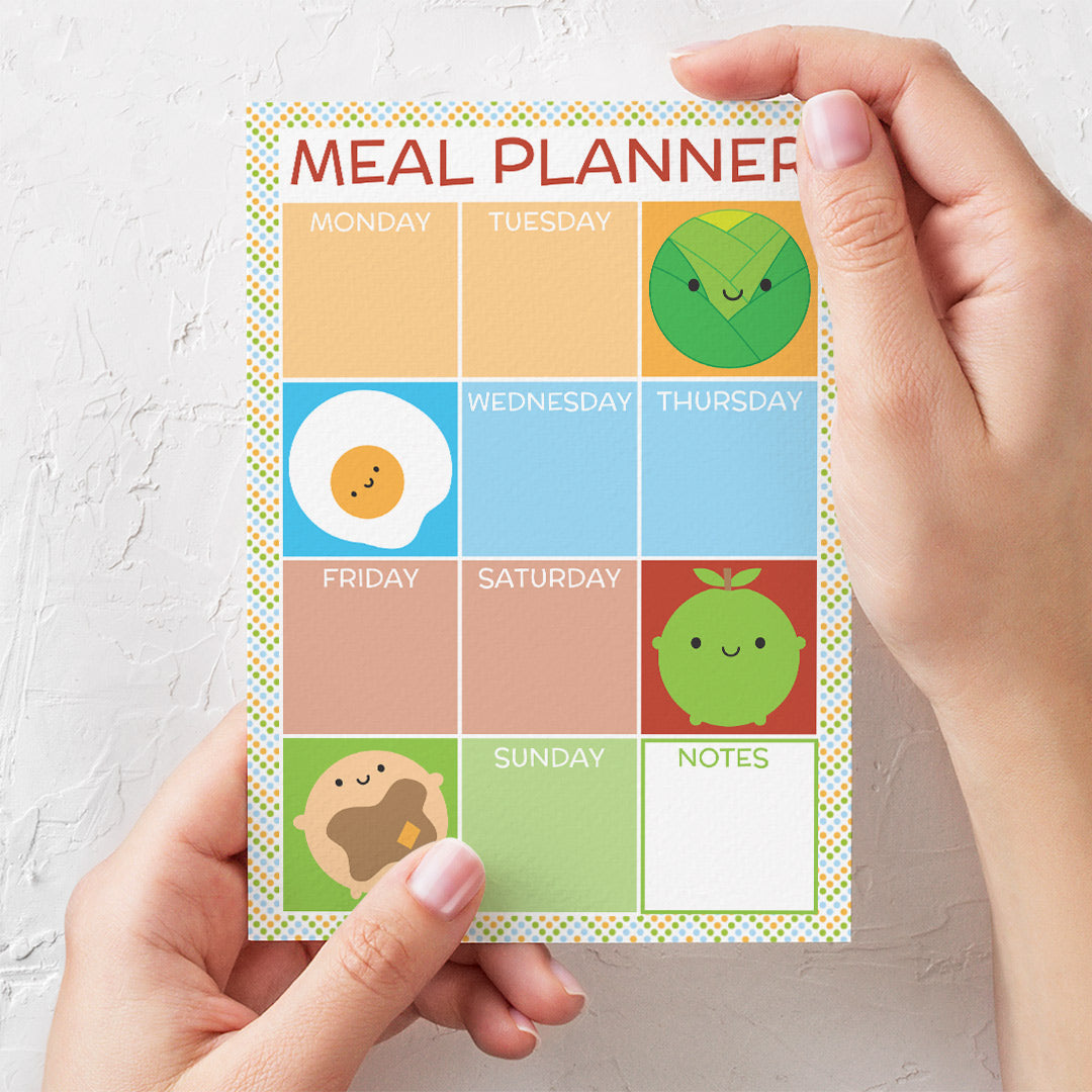 SECONDS - Kawaii Meal Planner Notepads