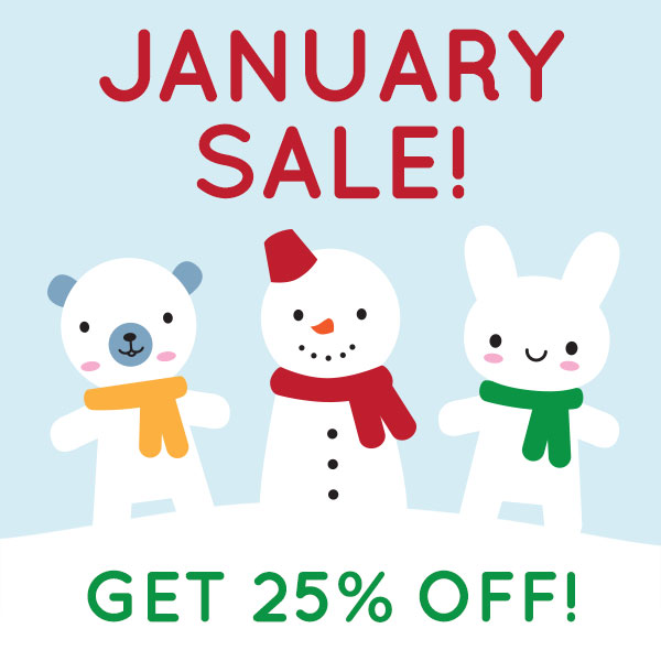 January Sale - 25% off!