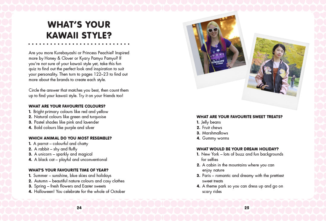 'What's your kawaii style?' quiz spread