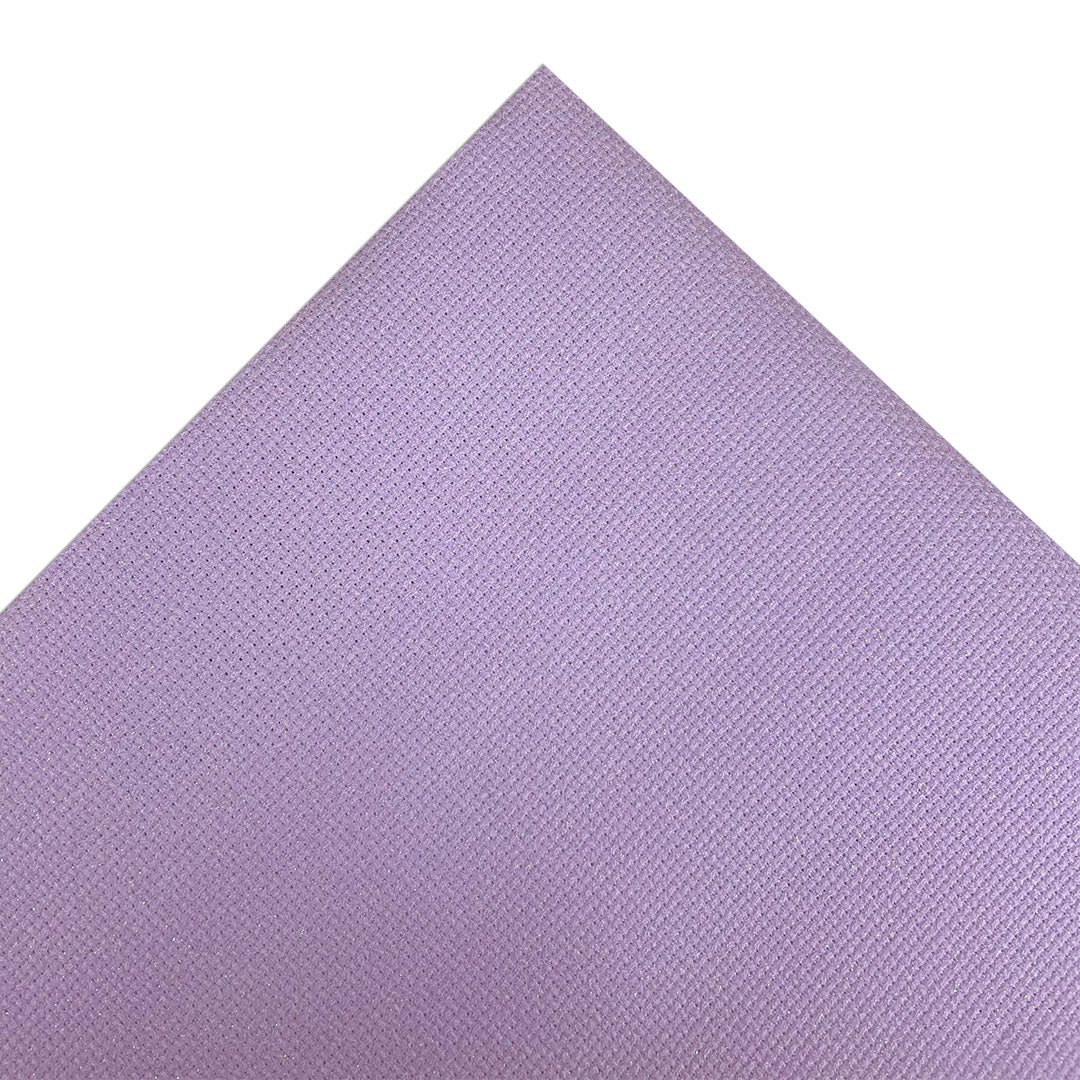 purple aida fabric with sparkly glitter
